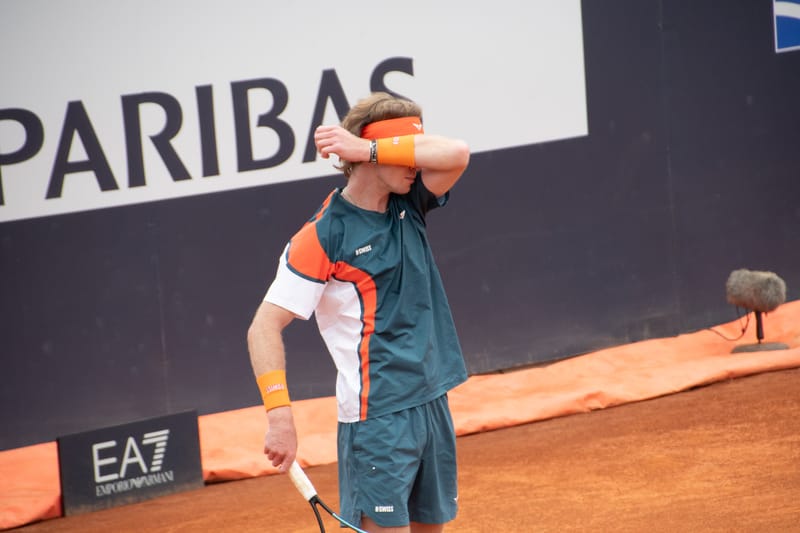 Andrey Rublev - Practice sessions and match at Internazionali di Tennis Roma (Foro Italico)