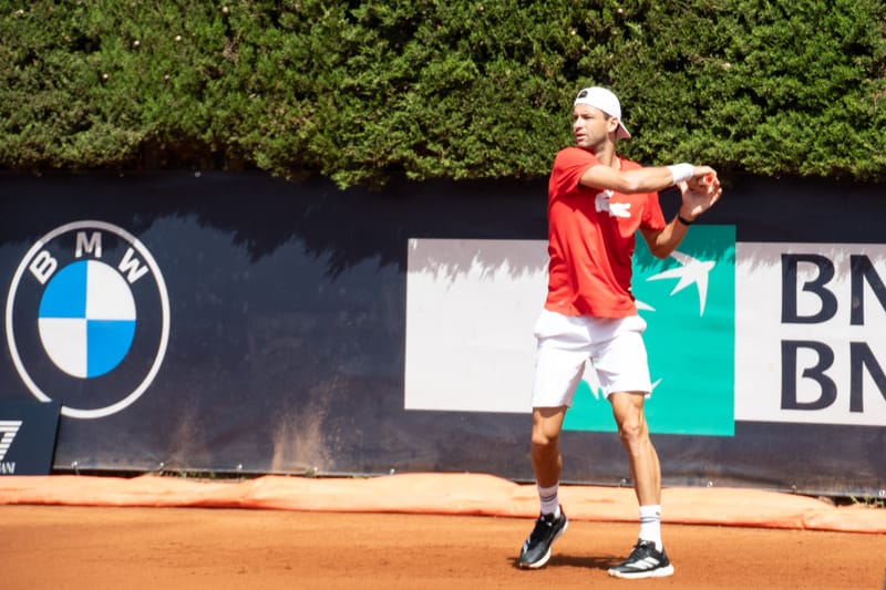 Grigor Dimitrov agli Internazionali di tennis di Roma 2025