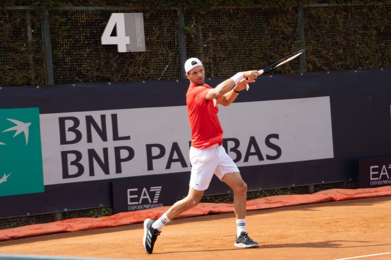 Grigor Dimitrov agli Internazionali di tennis di Roma 2025