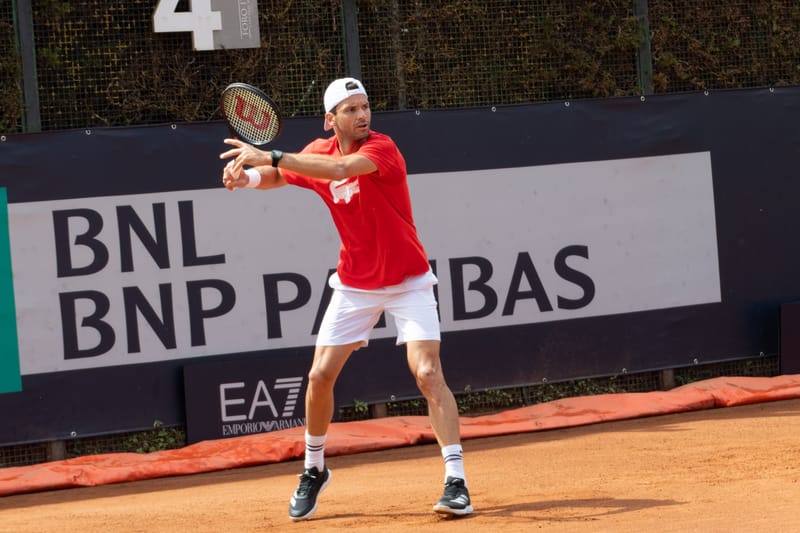 Grigor Dimitrov agli Internazionali di tennis di Roma 2025