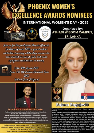 Phoenix Women’s Excellence Awards 2025 – Nominee: Bojana Bogojević