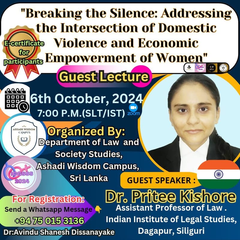 "Breaking the Silence: Addressing the Intersection of Domestic Violence and Economic Empowerment of Women"