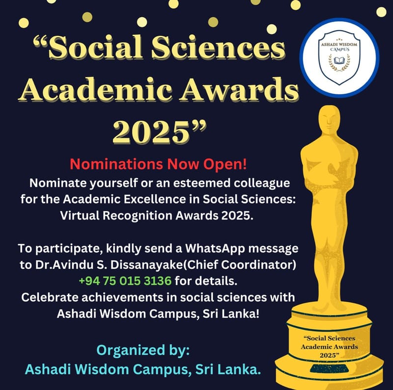 "Social Sciences Academic Awards -2025"