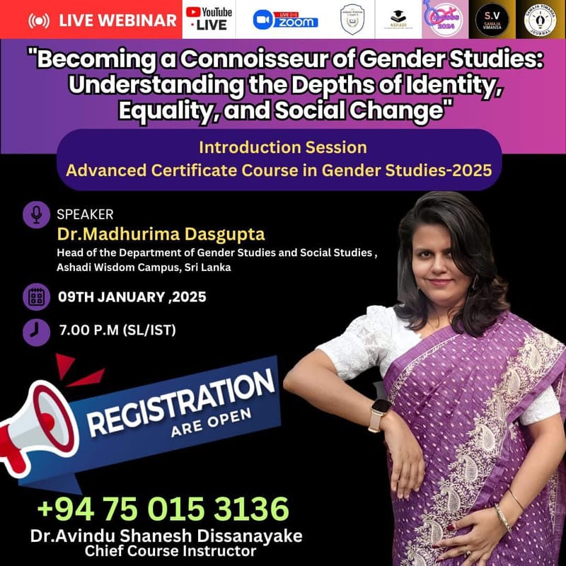 Introduction Session - Gender Studies Course 2025 Intake