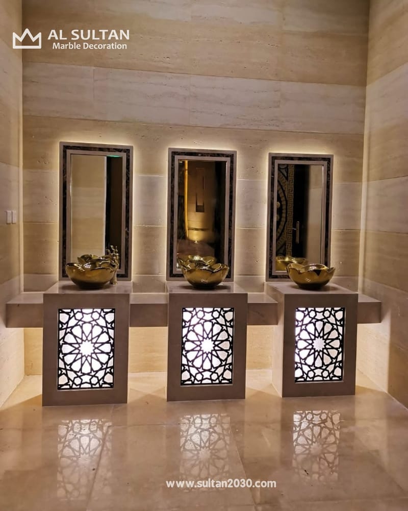 مغاسل ثلاثة احواض