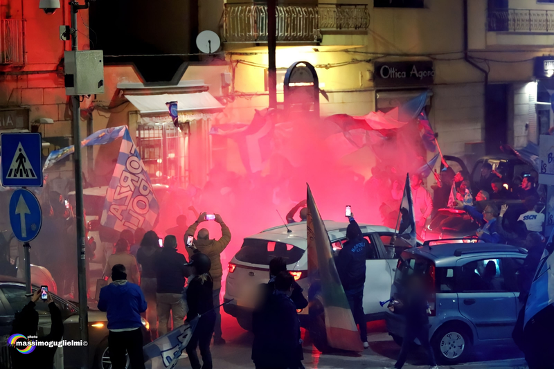 Isernia: festeggiamenti 3° scudetto del Napoli