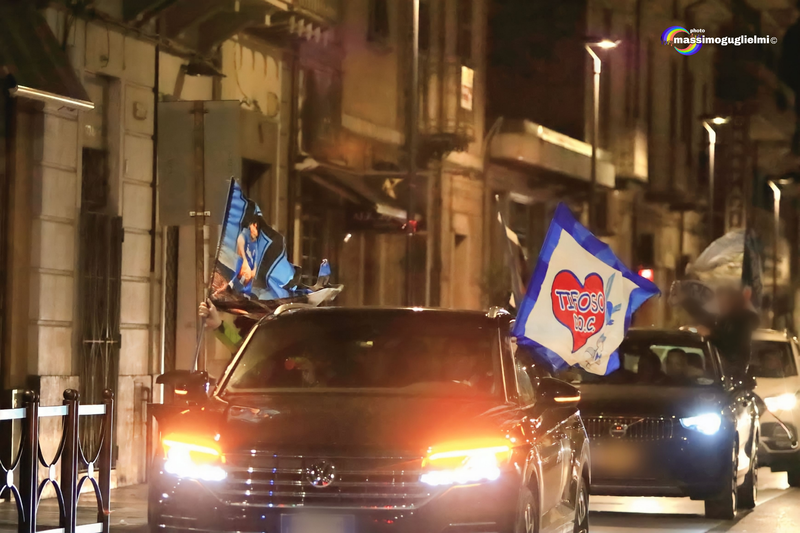 Isernia: festeggiamenti 3° scudetto del Napoli