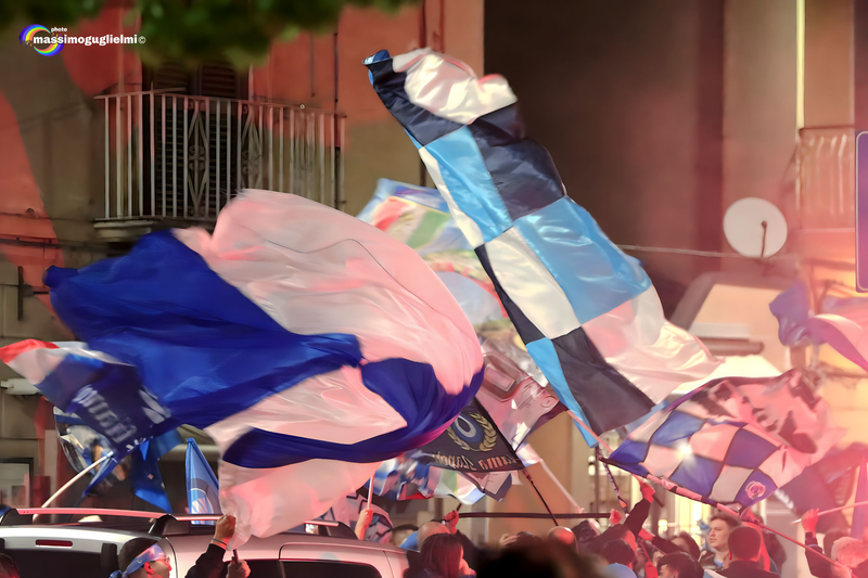 Isernia: festeggiamenti 3° scudetto del Napoli