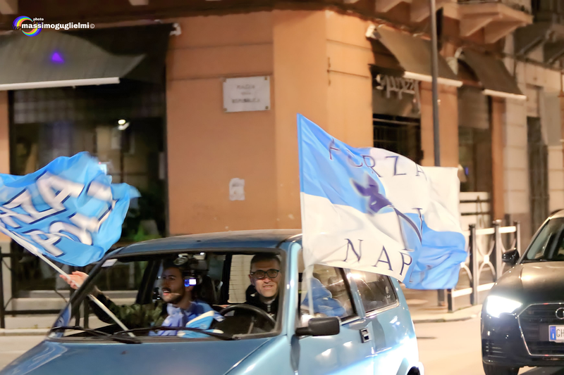 Isernia: festeggiamenti 3° scudetto del Napoli