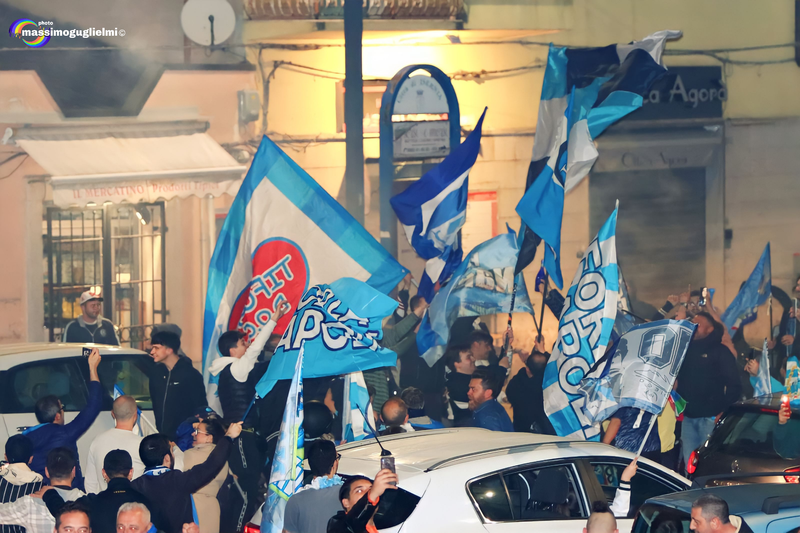 Isernia: festeggiamenti 3° scudetto del Napoli