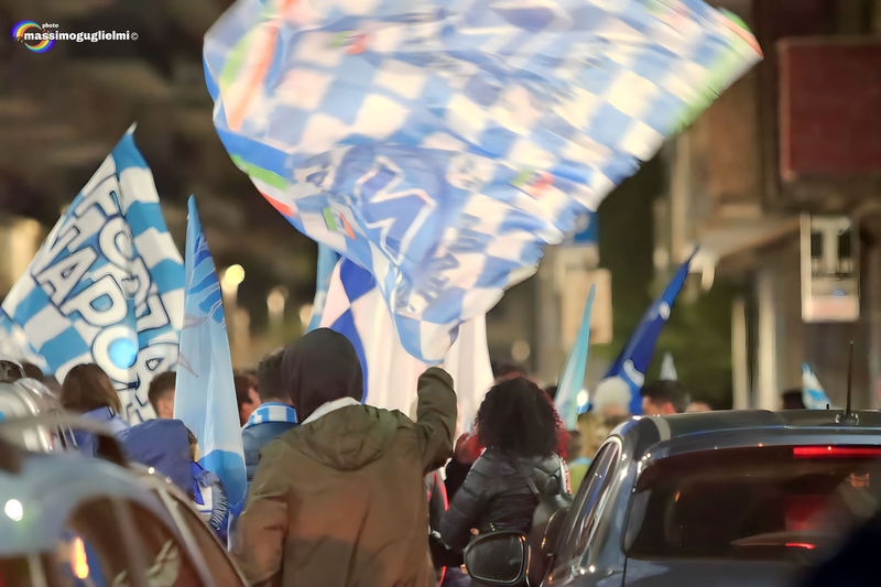Isernia: festeggiamenti 3° scudetto del Napoli