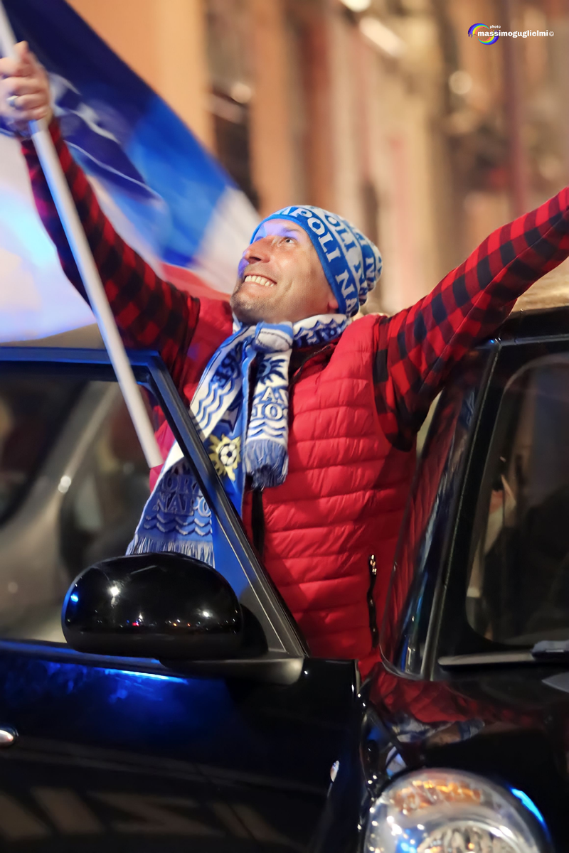 Isernia: festeggiamenti 3° scudetto del Napoli