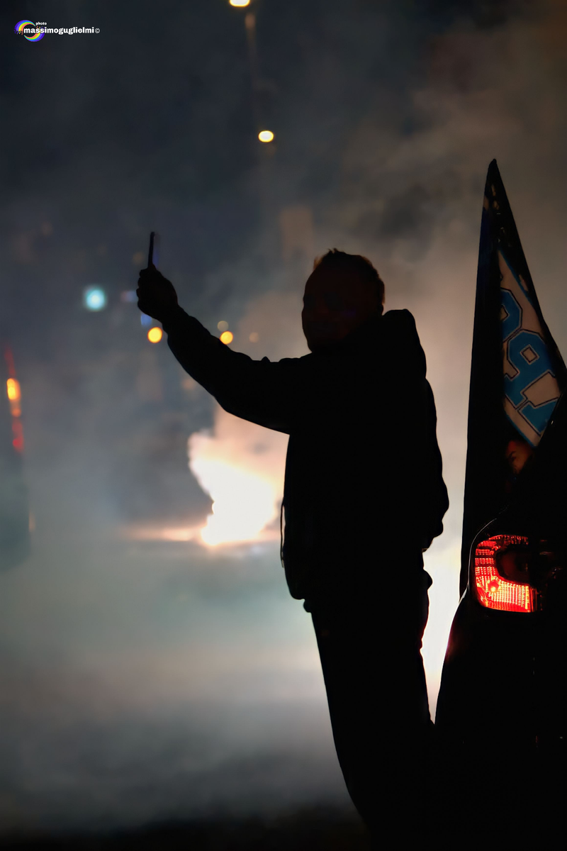 Isernia: festeggiamenti 3° scudetto del Napoli