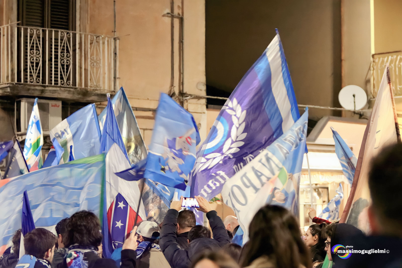 Isernia: festeggiamenti 3° scudetto del Napoli