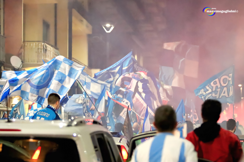 Isernia: festeggiamenti 3° scudetto del Napoli
