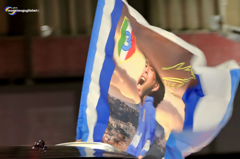 Isernia: festeggiamenti 3° scudetto del Napoli