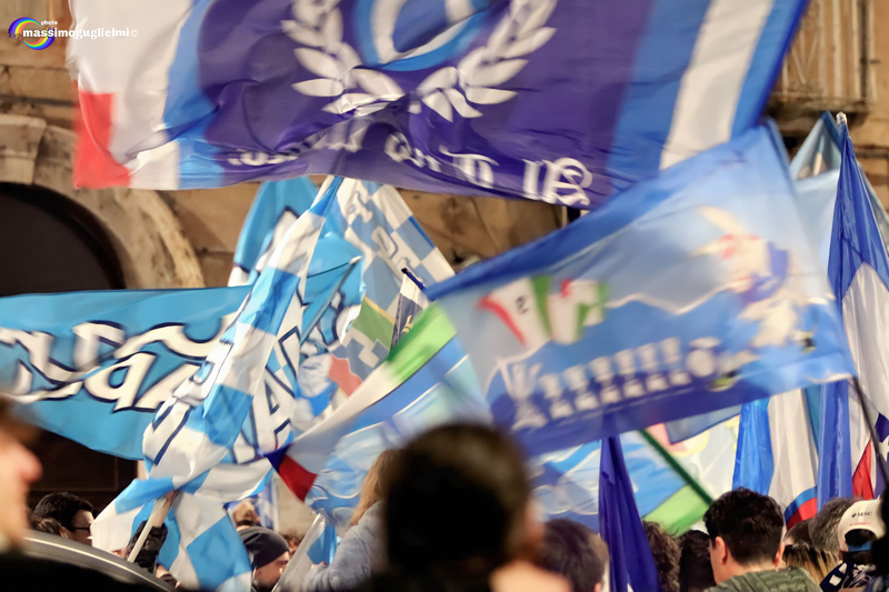 Isernia: festeggiamenti 3° scudetto del Napoli