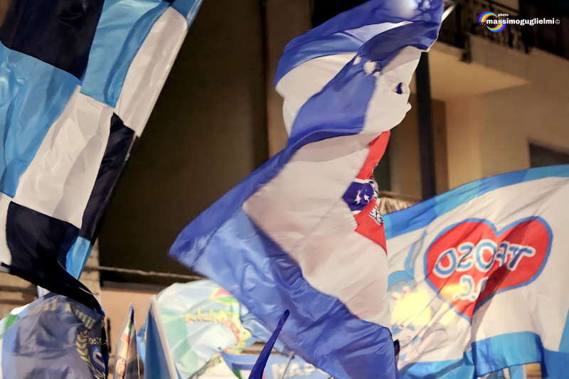 Isernia: festeggiamenti 3° scudetto del Napoli