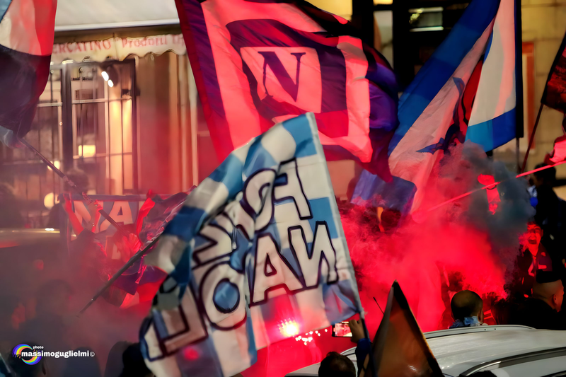 Isernia: festeggiamenti 3° scudetto del Napoli