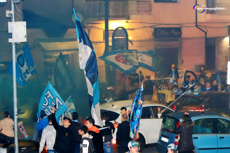 Isernia: festeggiamenti 3° scudetto del Napoli