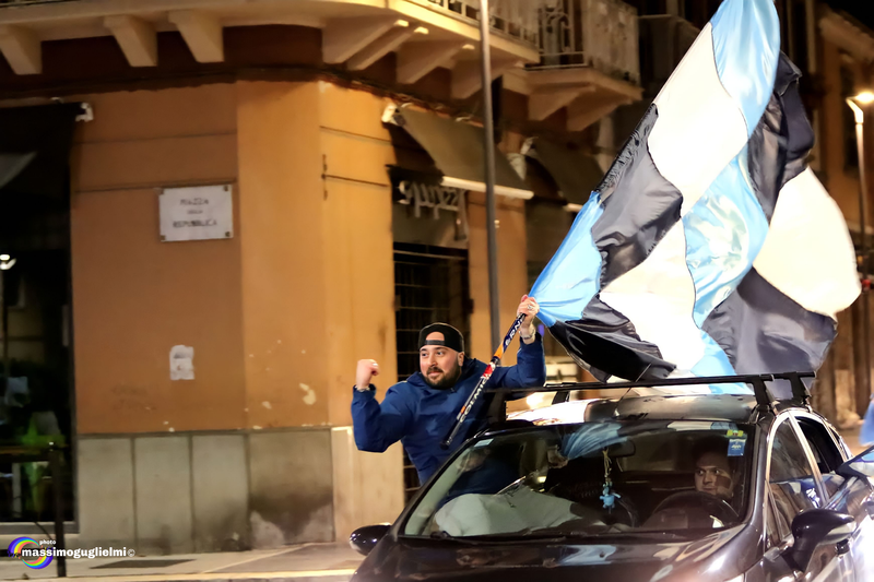 Isernia: festeggiamenti 3° scudetto del Napoli