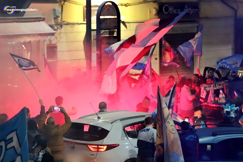 Isernia: festeggiamenti 3° scudetto del Napoli