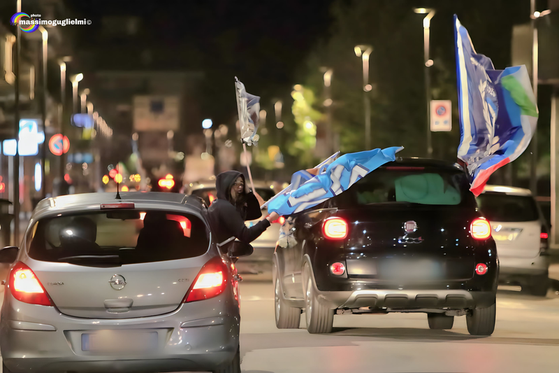 Isernia: festeggiamenti 3° scudetto del Napoli