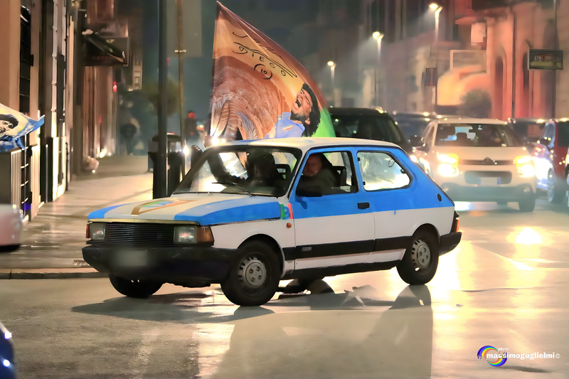 Isernia: festeggiamenti 3° scudetto del Napoli