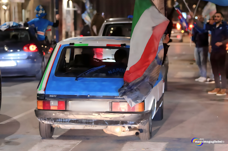 Isernia: festeggiamenti 3° scudetto del Napoli