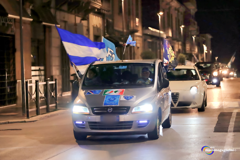 Isernia: festeggiamenti 3° scudetto del Napoli