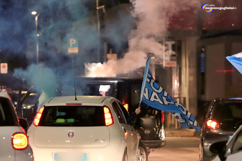 Isernia: festeggiamenti 3° scudetto del Napoli