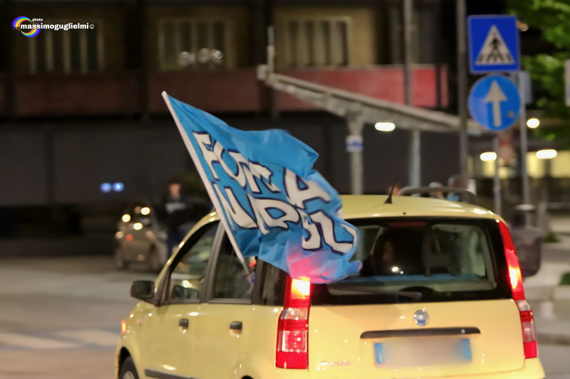 Isernia: festeggiamenti 3° scudetto del Napoli