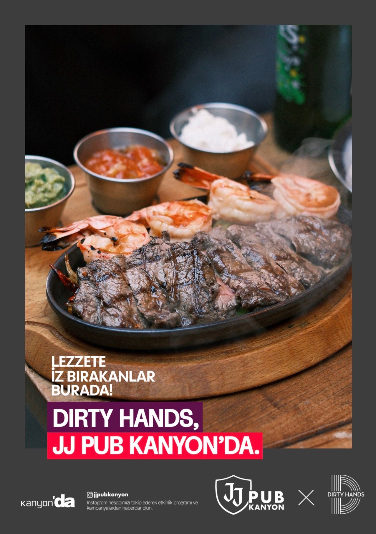 Dirty Hands Artık JJ Pub Kanyon’da!