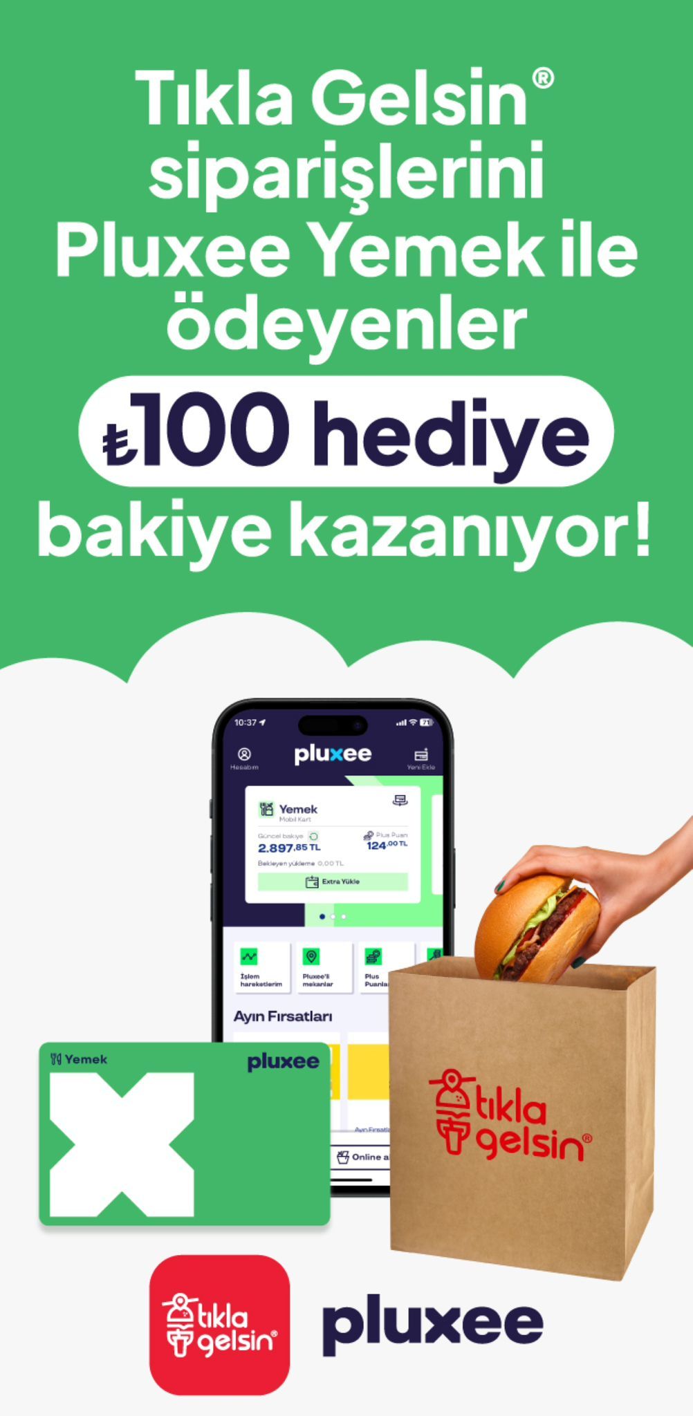 Tıkla Gelsin®️ Gel Al’da Ödeme Seçeneklerini Pluxee ile Genişletiyor