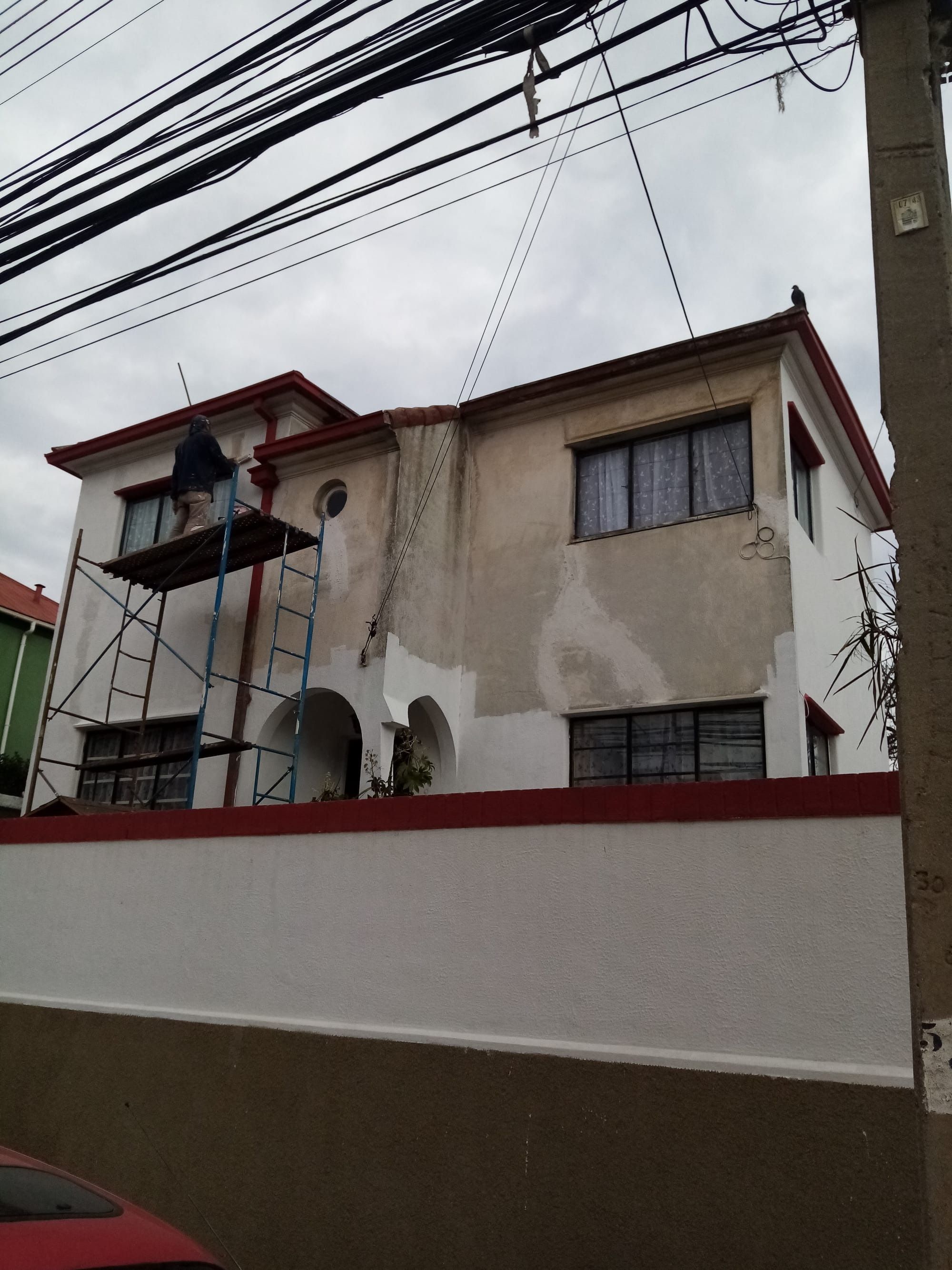 Preparando fachada para Pintar