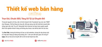Thiet ke web ban hang cho cua hang moi bat dau kinh doanh online