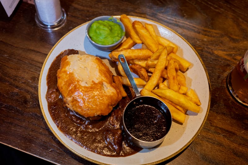 Pie and chips