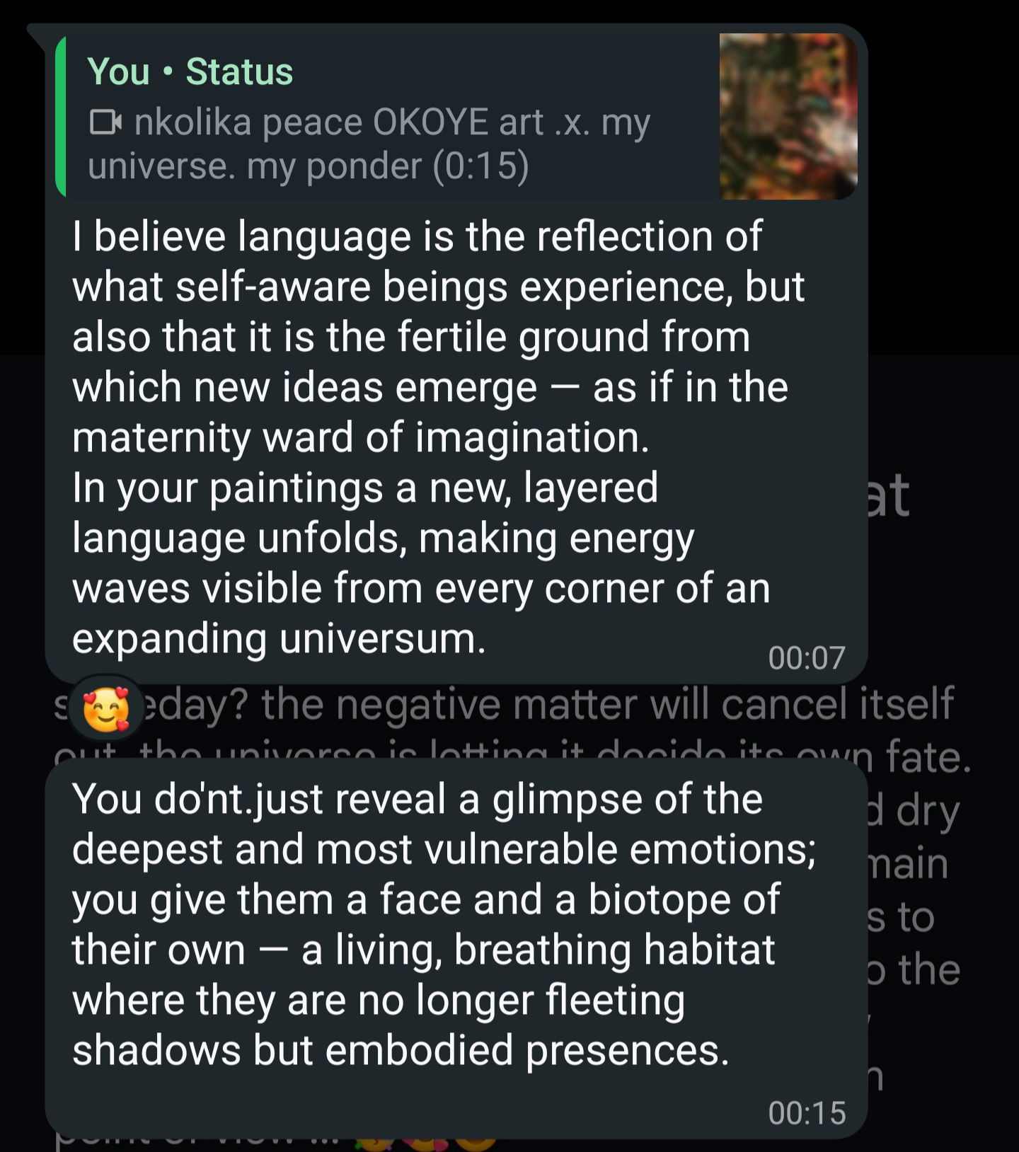 thank you .x. bless be .x. warm rainbow nights