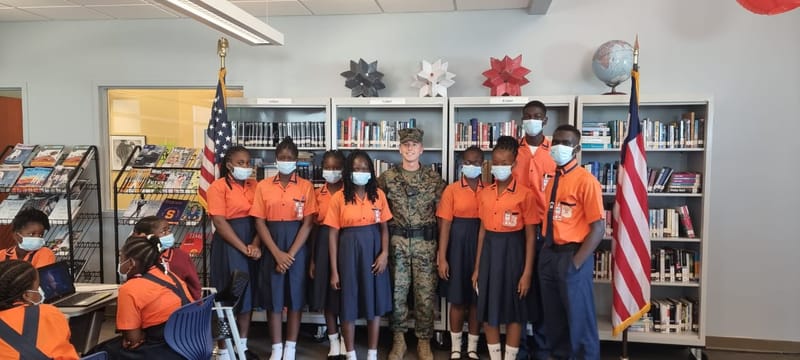 Visit at the  US Embassy Library near Monrovia