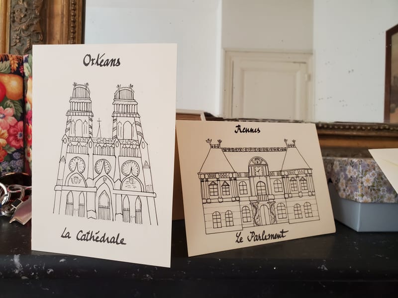 Cartes postales doubles