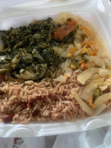 Large Callaloo and Saltfish