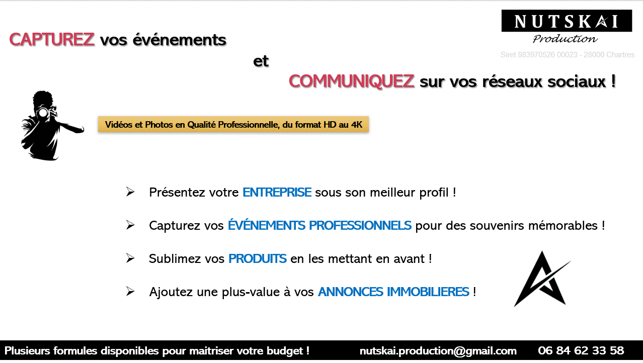 Capturez vos évènements et communiquez sur vos réseaux sociaux !