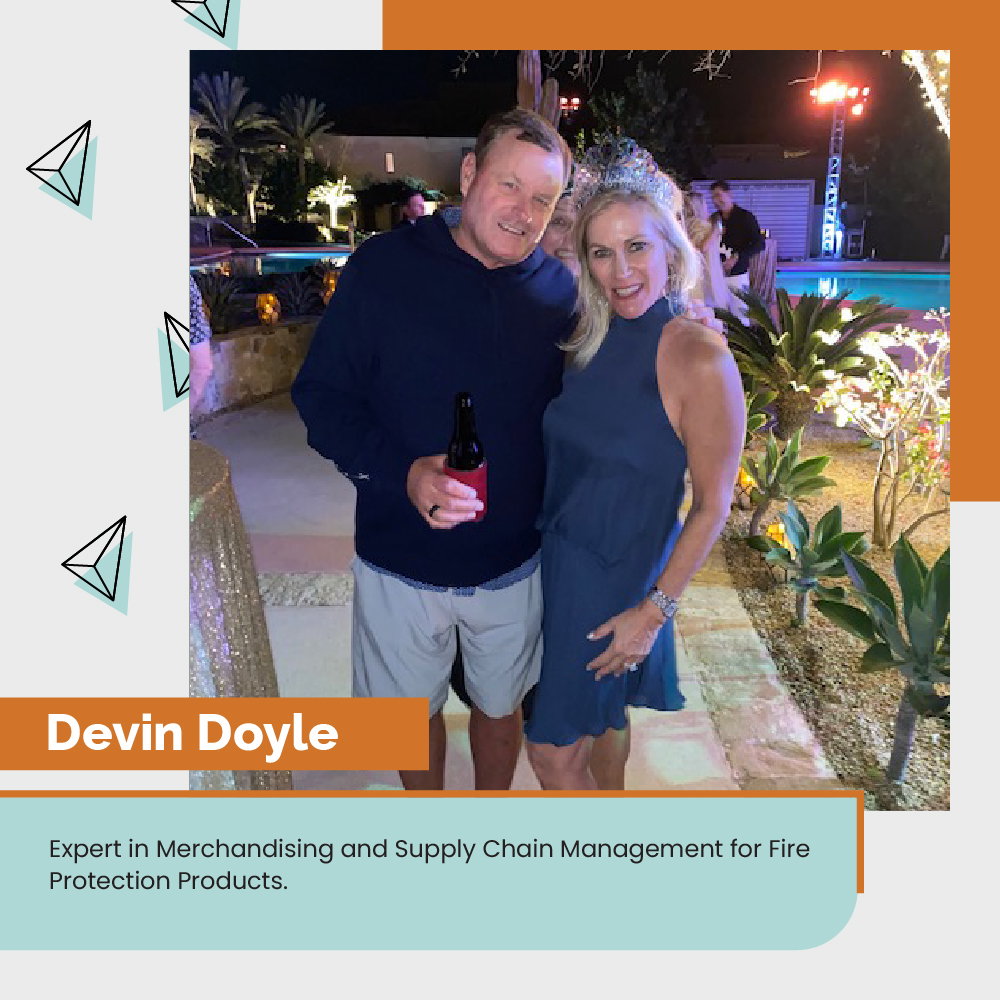 Devin Doyle mentoring professionals in fire safety industry