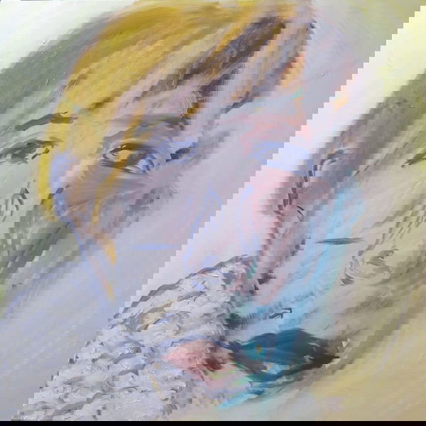Grand portrait de face avec col en mouton retourné