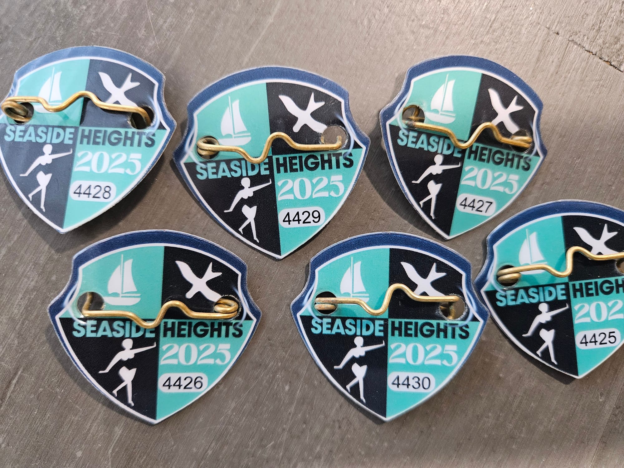6 beach badges for Seaside Heights included
