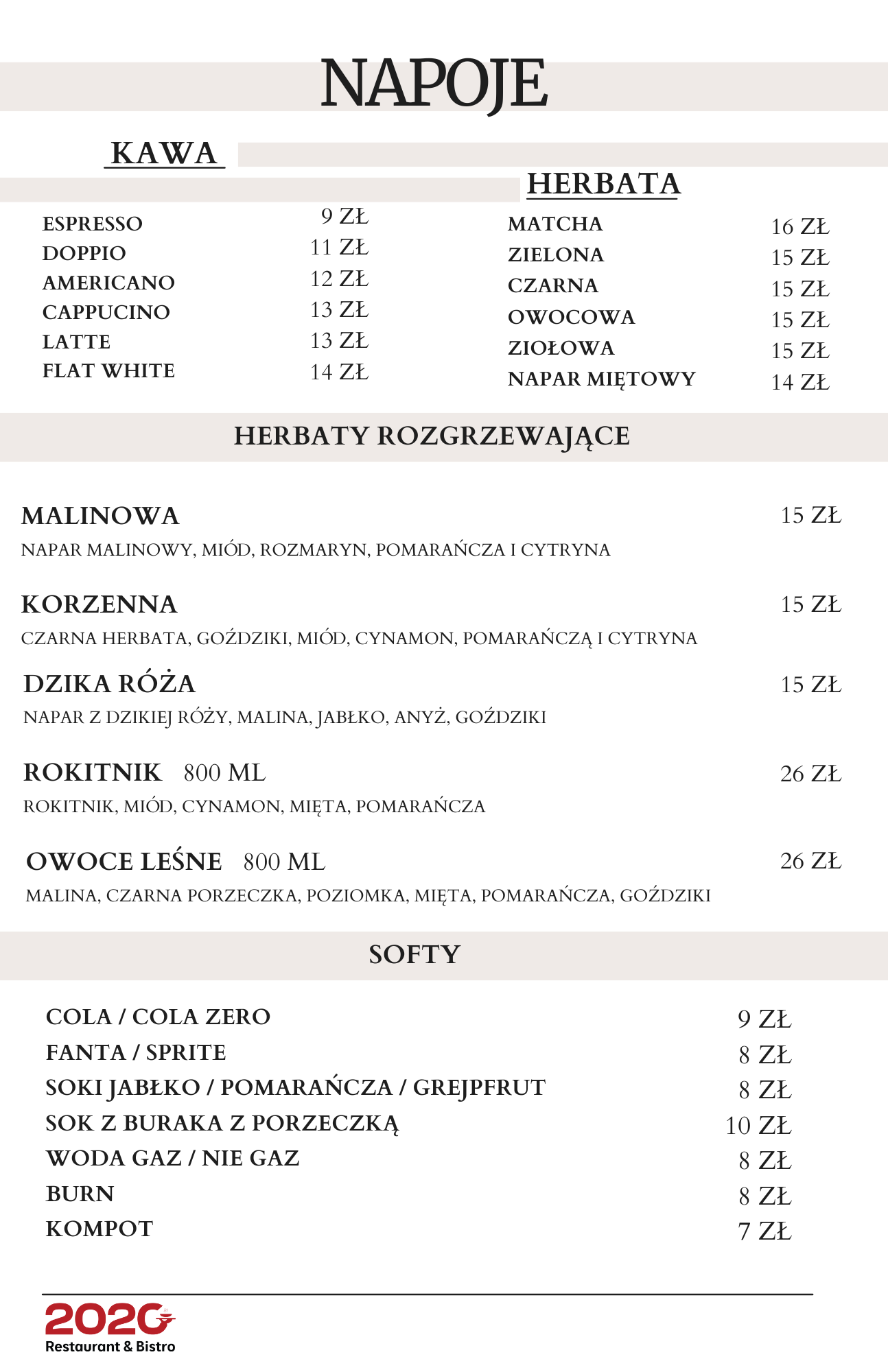 NAPOJE