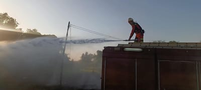 Incendio pastizal-forestal.