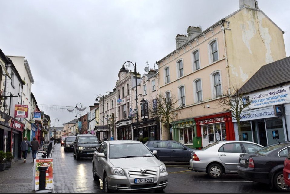 Main street in Portlaoise Laois from Astory Media