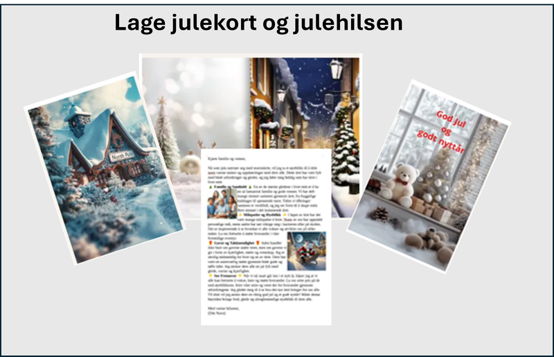 Lage julekort og julebrev