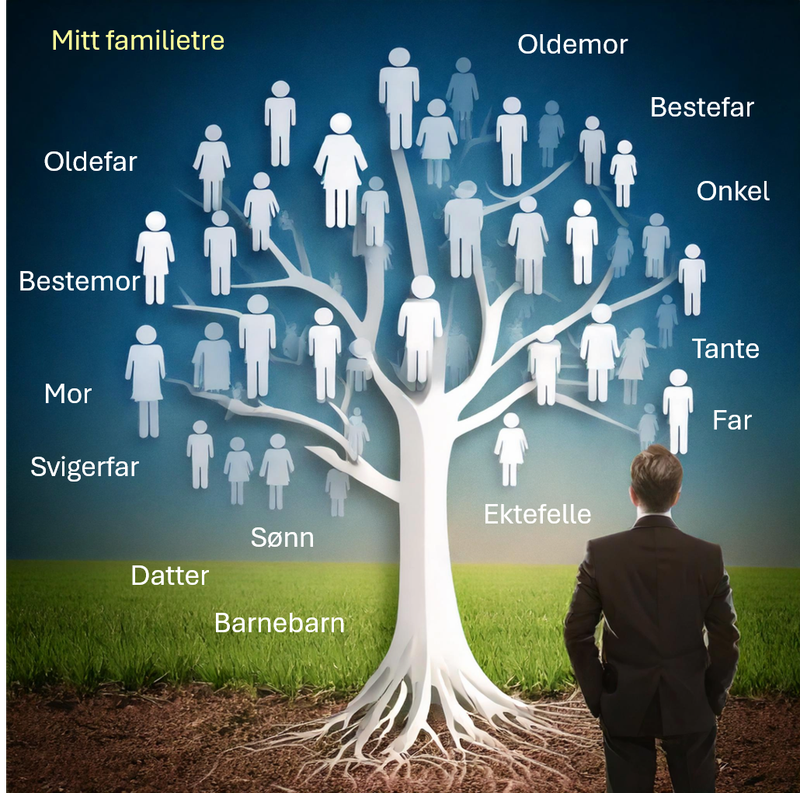 Datahjelp, tema: slektsforskning/familie oversikt